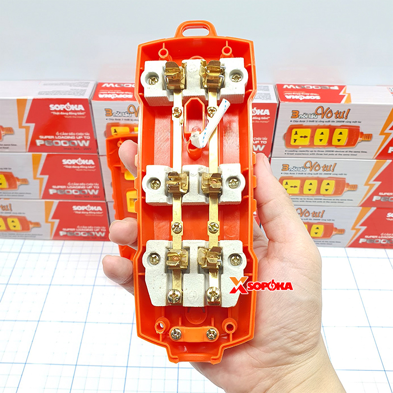 Ổ cắm điện chịu tải 6000W SOPOKA P6000W