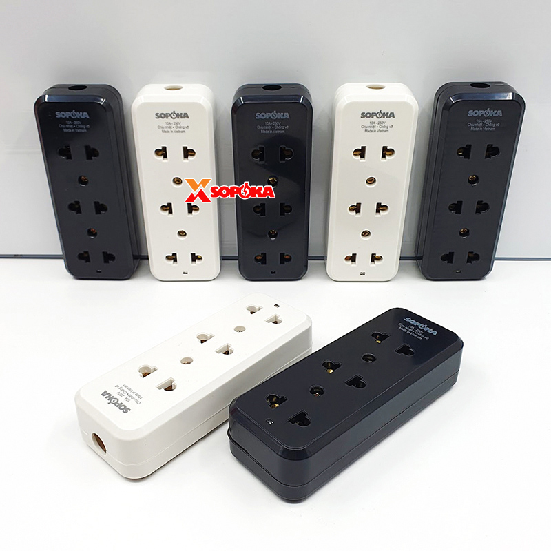Ổ Cắm Điện 3 Ổ Không Dây 2200W 3D-0 3S-0 SOPOKA