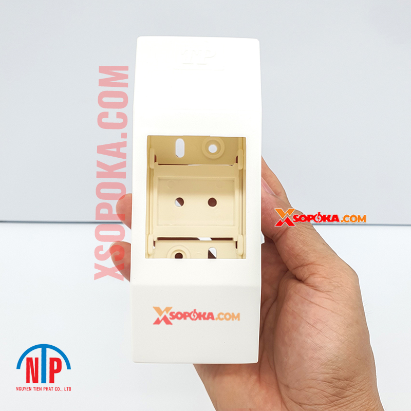 Hộp CB 1 pha 2P Tiến Phát – hộp gắn nổi bảo vệ CB/MCB 2 tép cho hệ thống điện dân dụng.