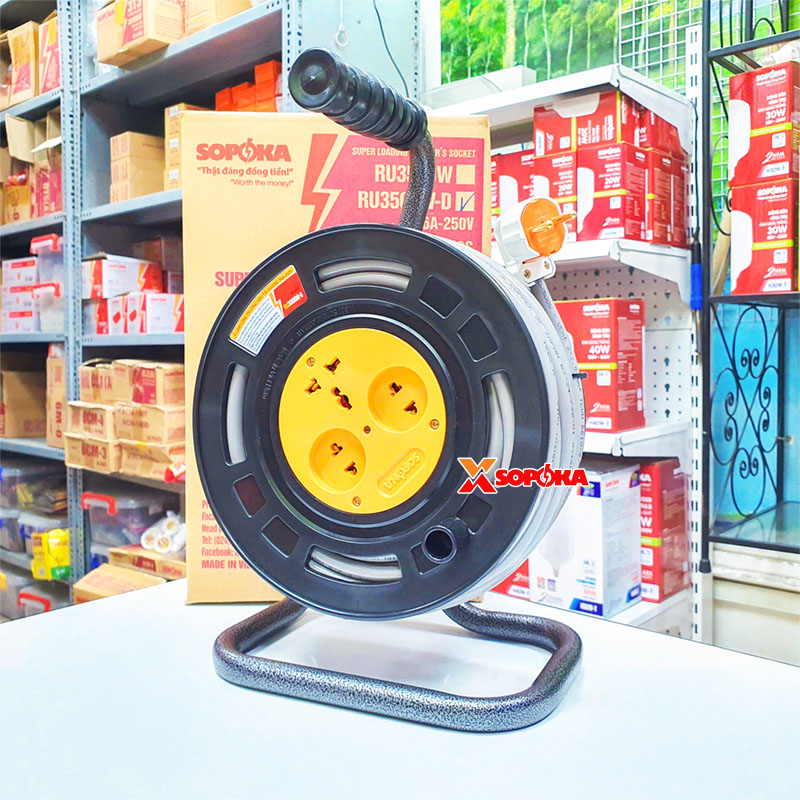 Rulo Cuộn Dây Điện 2x2.5 Công Suất 3500W SOPOKA VĨNH THỊNH
