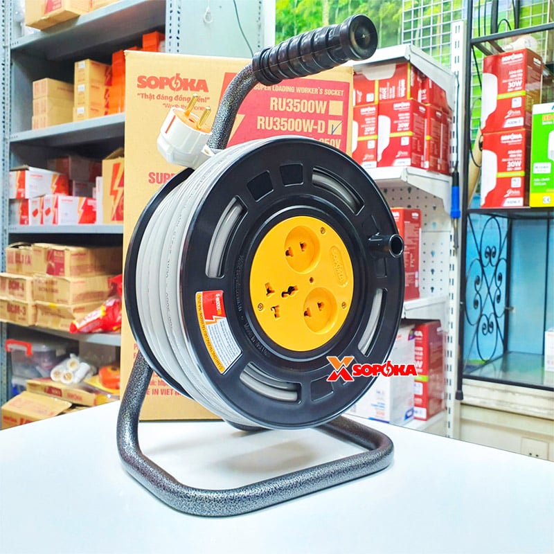 Rulo Cuộn Dây Điện 2x2.5 Công Suất 3500W SOPOKA VĨNH THỊNH