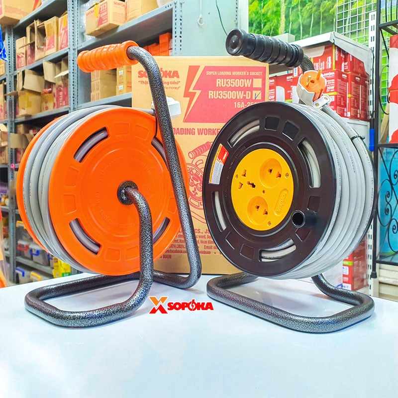 Rulo Cuộn Dây Điện 2x2.5 Công Suất 3500W SOPOKA VĨNH THỊNH