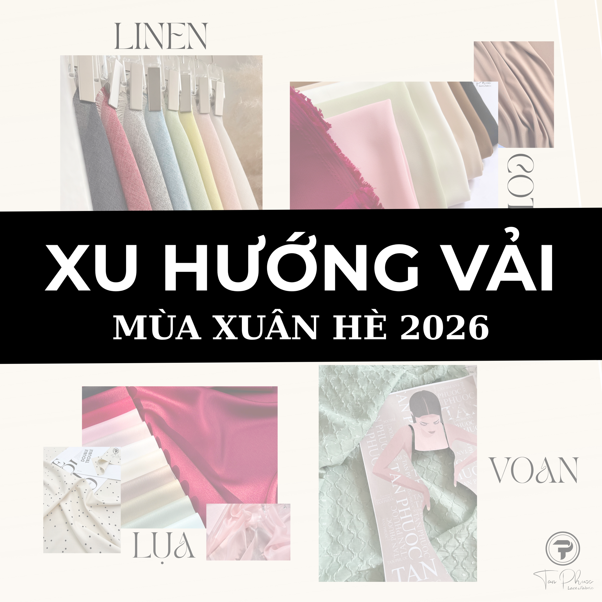Xu hướng vải cho mùa Xuân Hè 2026 – Chất liệu nhẹ, thoáng, phù hợp Local Brand Việt