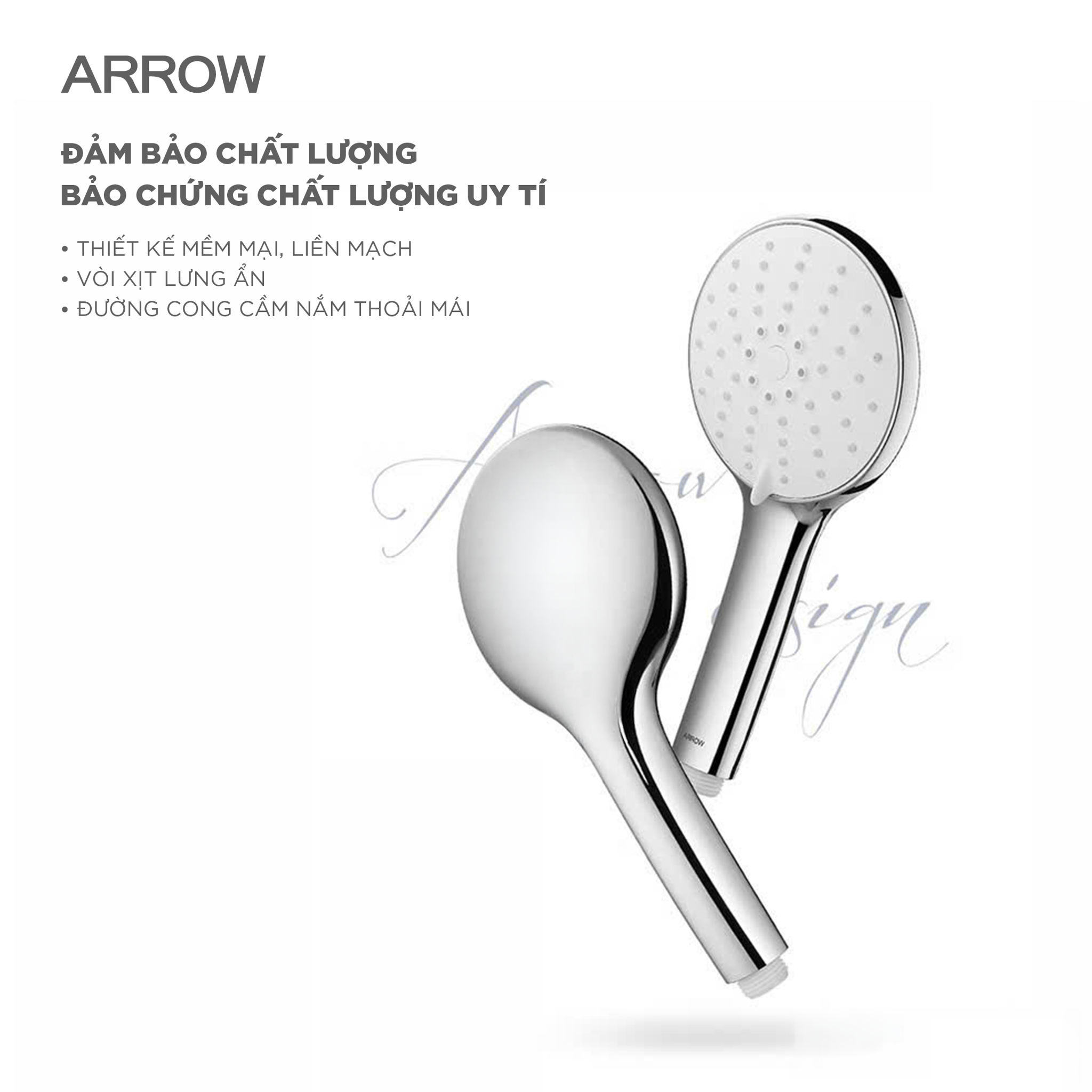 Tay Sen Tắm ARROW: Thiết Kế Công Thái Học, Tiện Nghi Cho Mọi Gia Đình