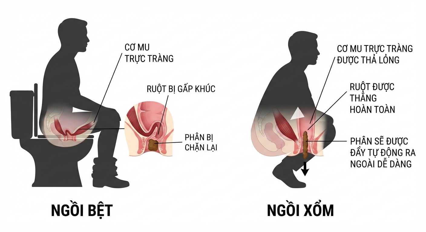 Bồn Cầu Ngồi Xổm: Phân Tích Chuyên Sâu Lợi Ích Sức Khỏe Và Kỹ Thuật Chế Tác Sứ