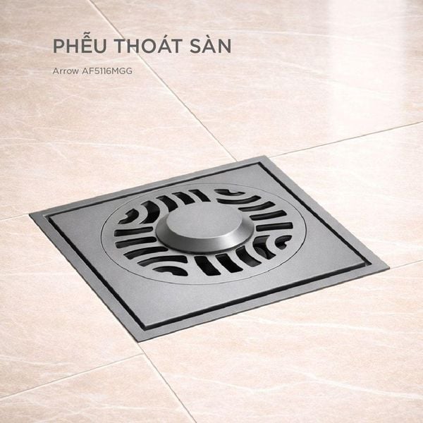 Phễu thoát sàn inox 304: Chất liệu bền đẹp cho phòng tắm hiện đại