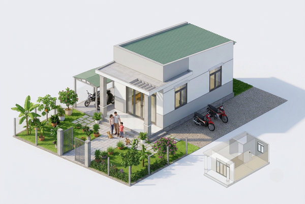Kinh Nghiệm Xây Nhà Cấp 4 300 triệu Tiết Kiệm & Tiện Nghi Cùng ARROW