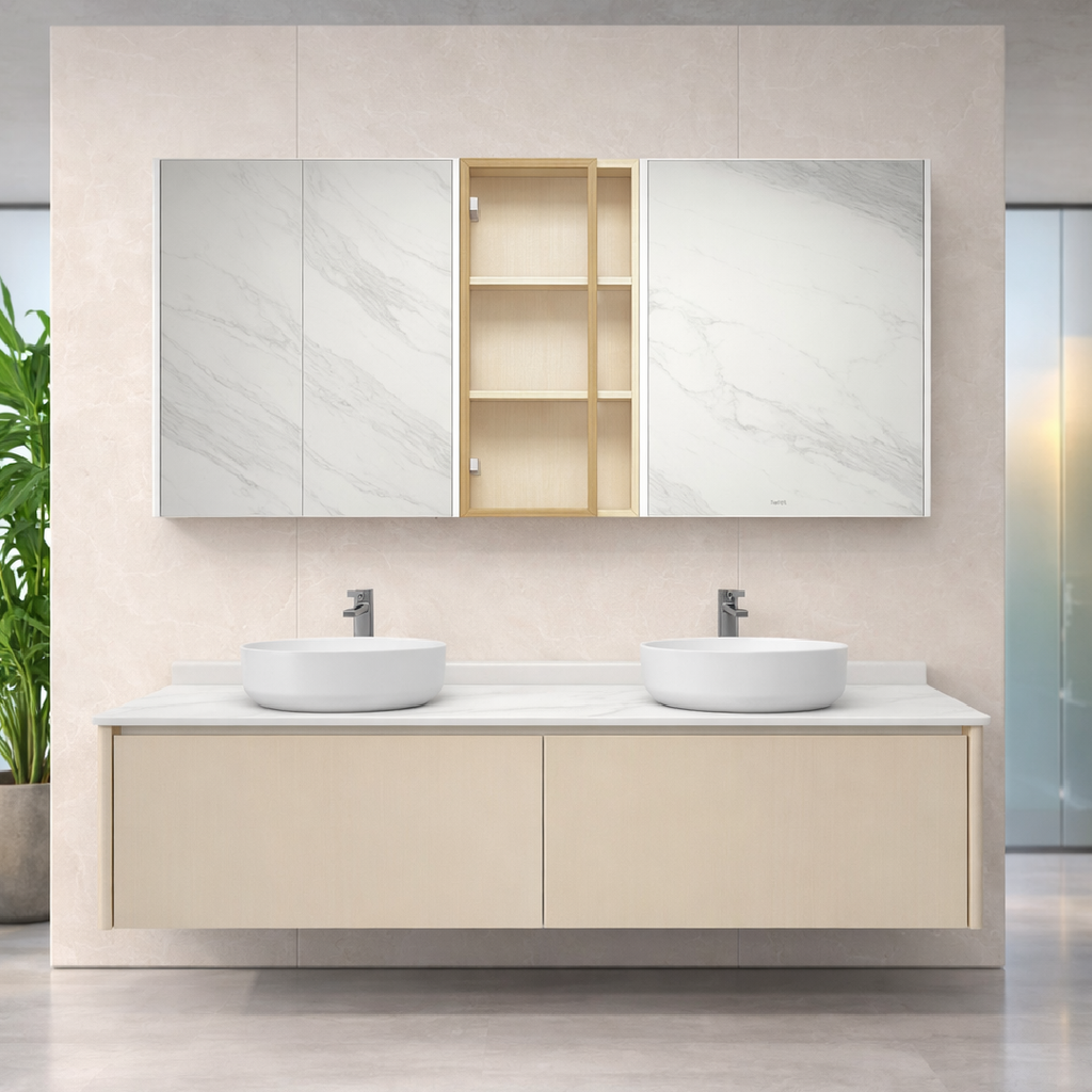 Bộ Tủ Lavabo Arrow A1601XXY1/AP41025B và Tủ Gương Arrow A1601XXY2