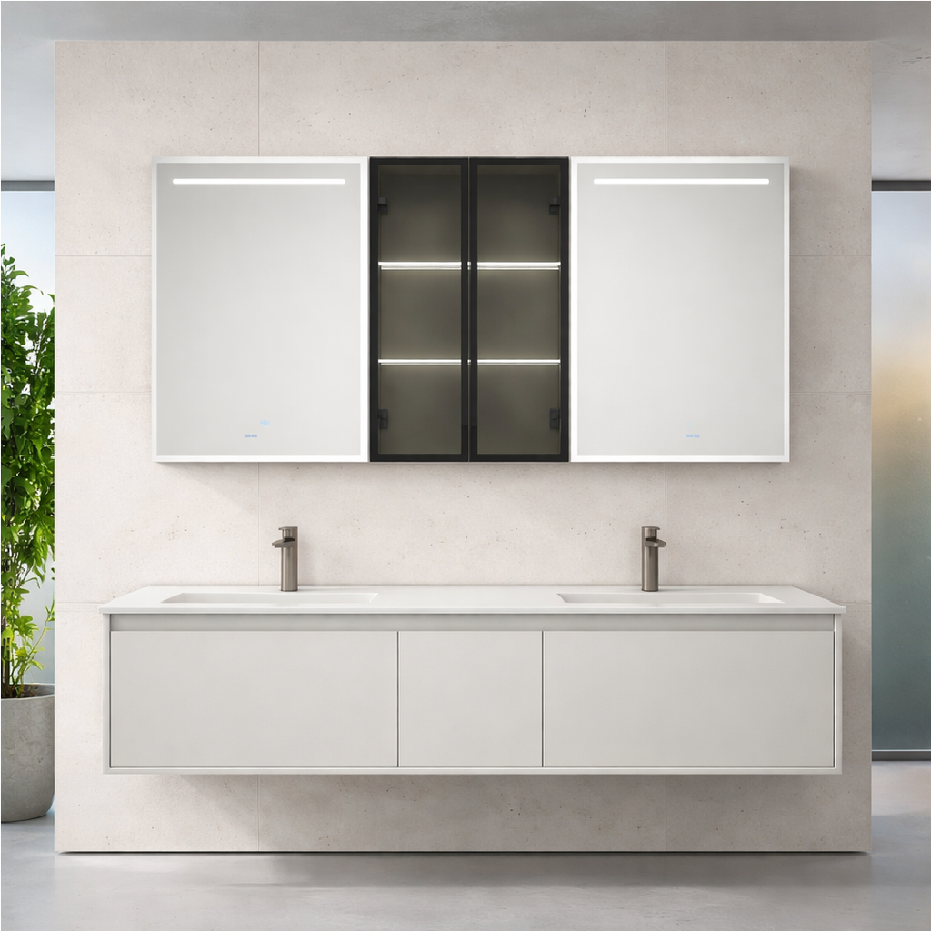 Bộ Tủ Lavabo Arrow A1801KY1/AP4035 và Tủ Gương Arrow A1801KY2