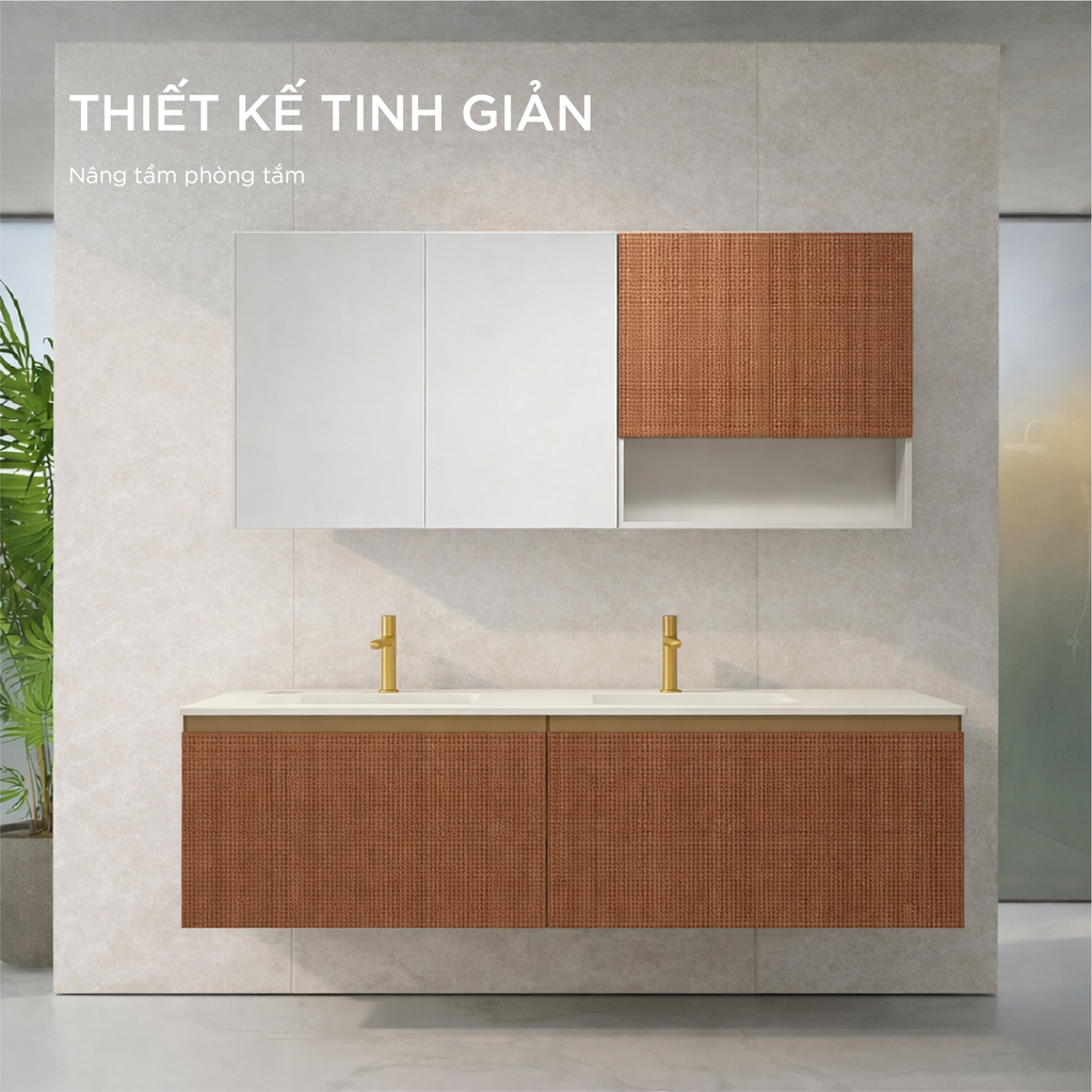 Bộ Tủ Lavabo Arrow A2001CX1 và Tủ Gương Arrow A2001CX2