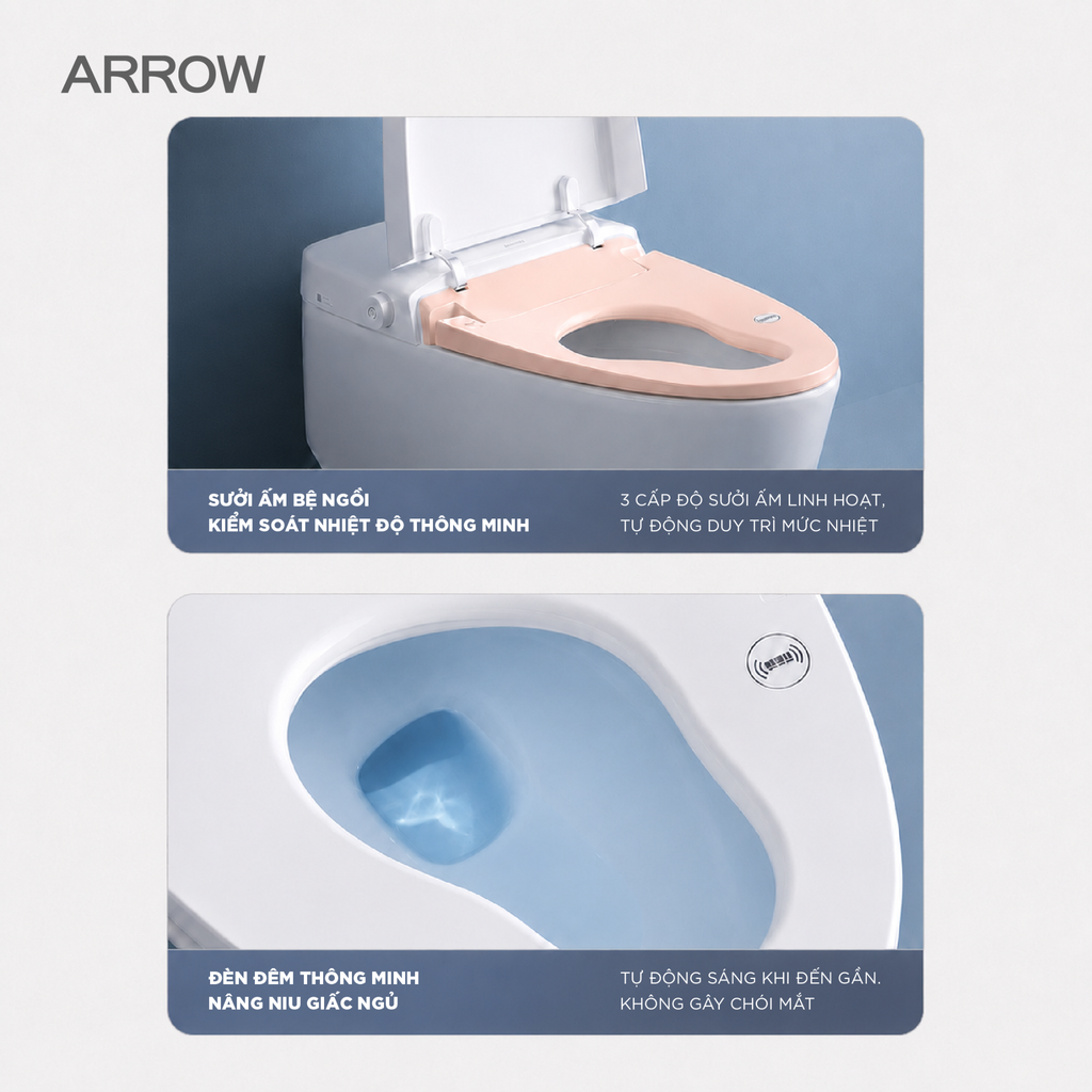 Bồn cầu thông minh Arrow AB1033-SM