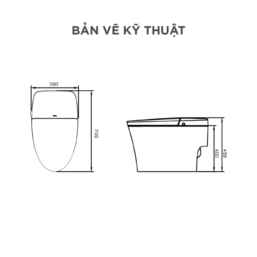 Bồn cầu thông minh Arrow AB1033-SM
