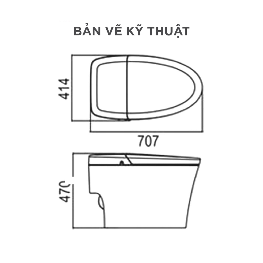 Bồn cầu thông minh Arrow AB1033M