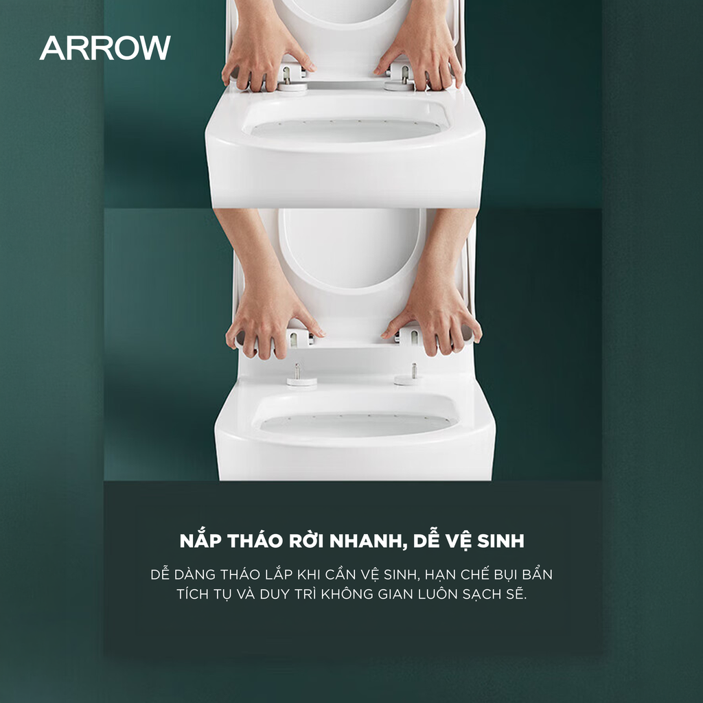 Bồn cầu một khối Arrow AB11009/PG003-ZPA/TW01-300