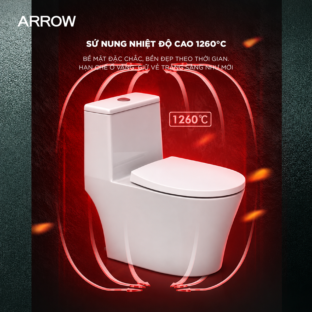 Bồn cầu một khối Arrow AB11009/PG003-ZPA/TW01-300