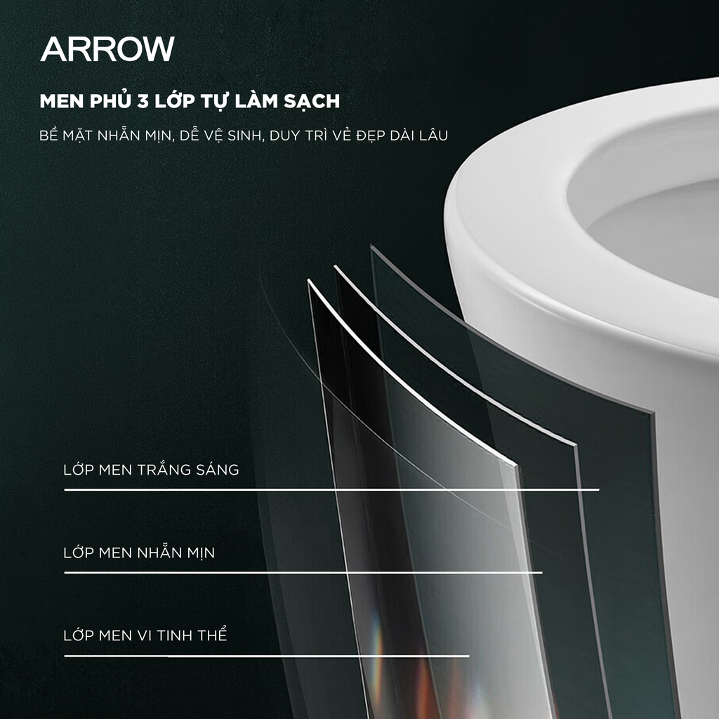 Bồn cầu một khối Arrow AB11009/PG003-ZPA/TW01-300
