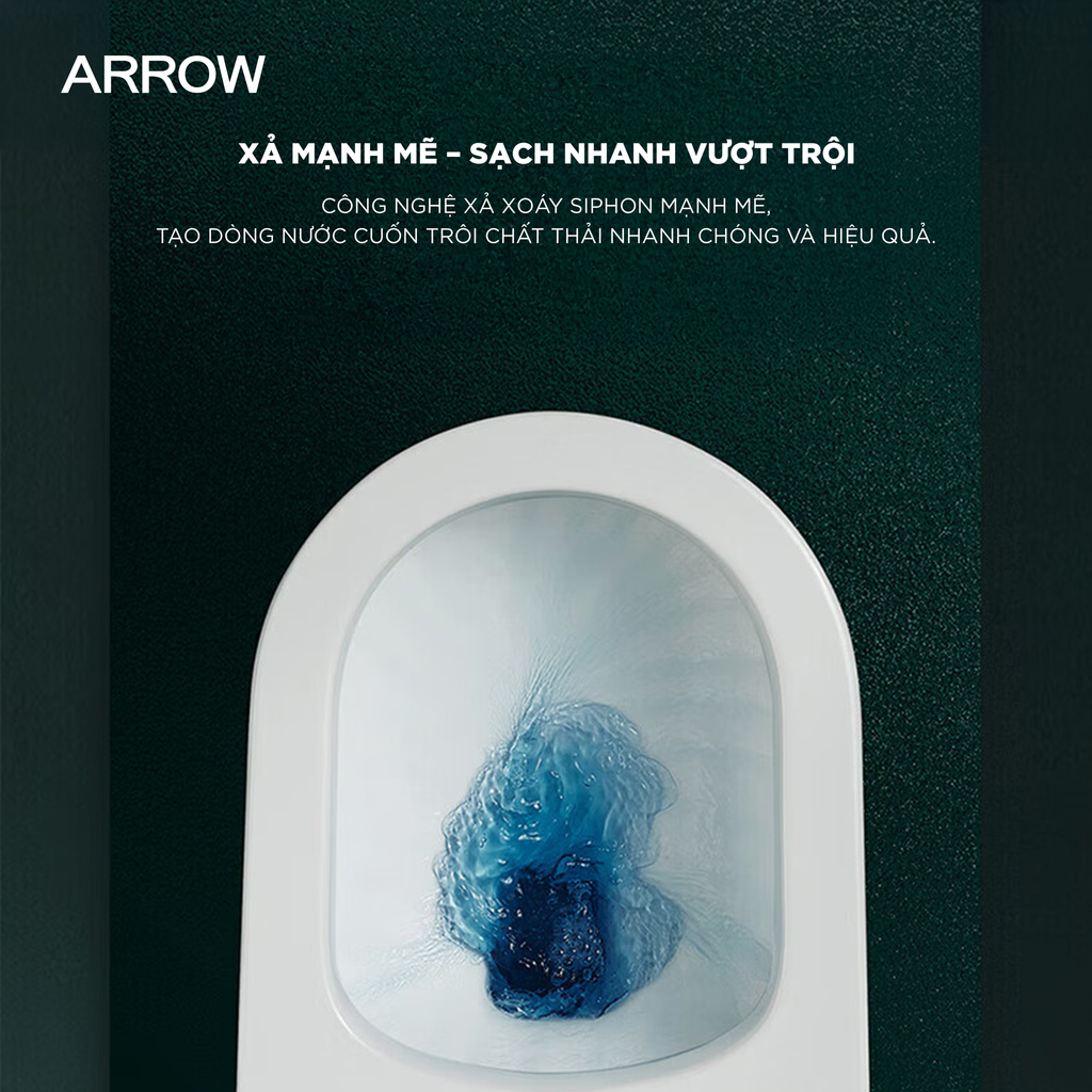 Bồn cầu một khối Arrow AB11009/PG003-ZPA/TW01-300