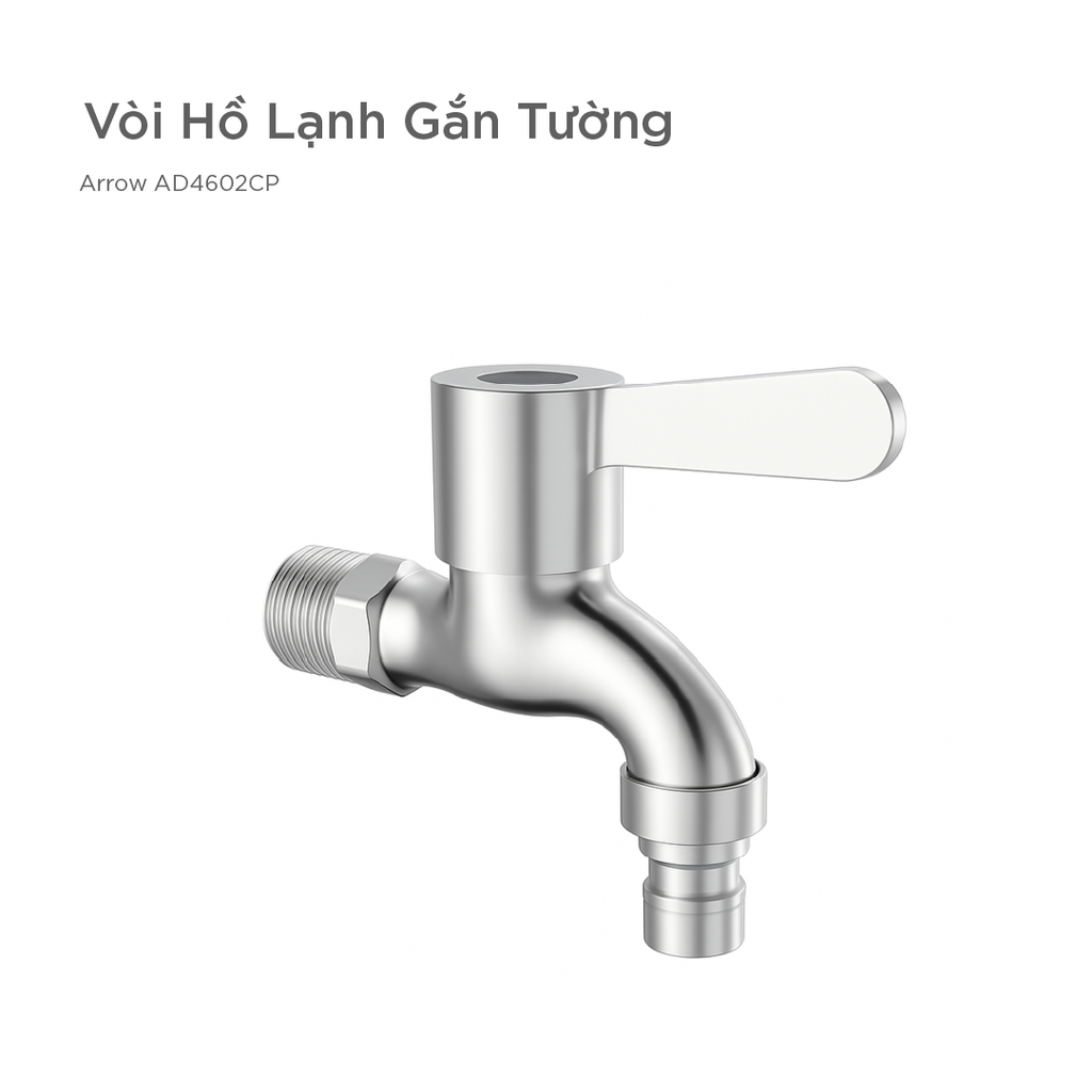 Vòi Hồ Lạnh Gắn Tường Arrow AD4602CP
