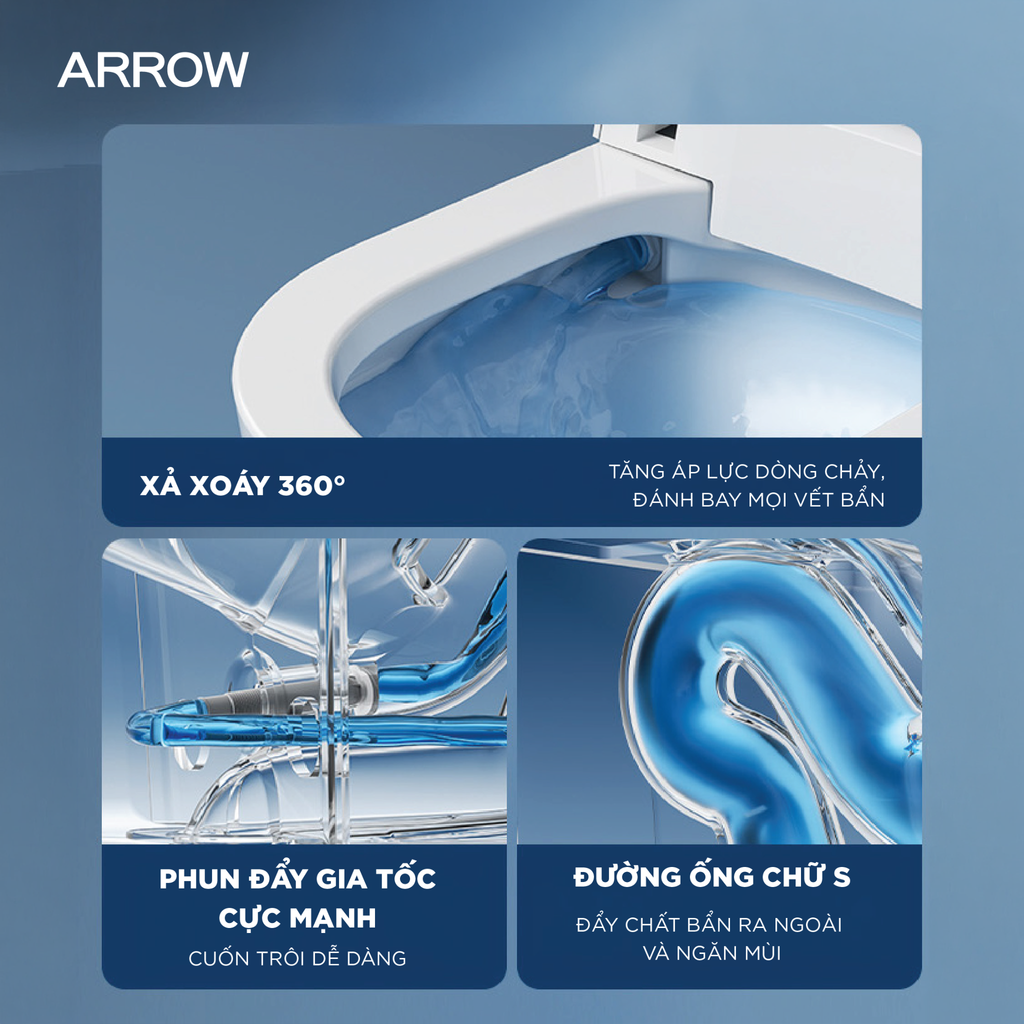 Bồn cầu thông minh Arrow AD833A-1M