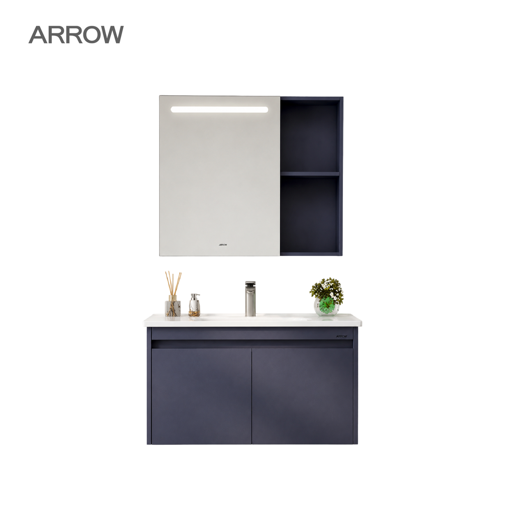 Bộ Tủ Lavabo Arrow ADGMD8G31009F-D/AP31009F và Tủ Gương Arrow ADGMD8G31009F-D