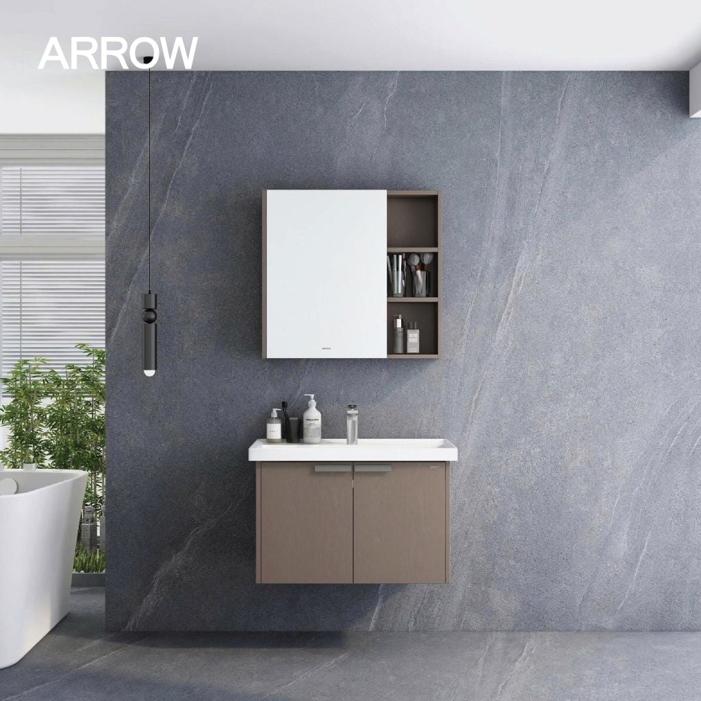 Bộ Tủ Lavabo Arrow ADGU8G3368-C/AP3368 và Tủ Gương Arrow AMJU8G3368-C