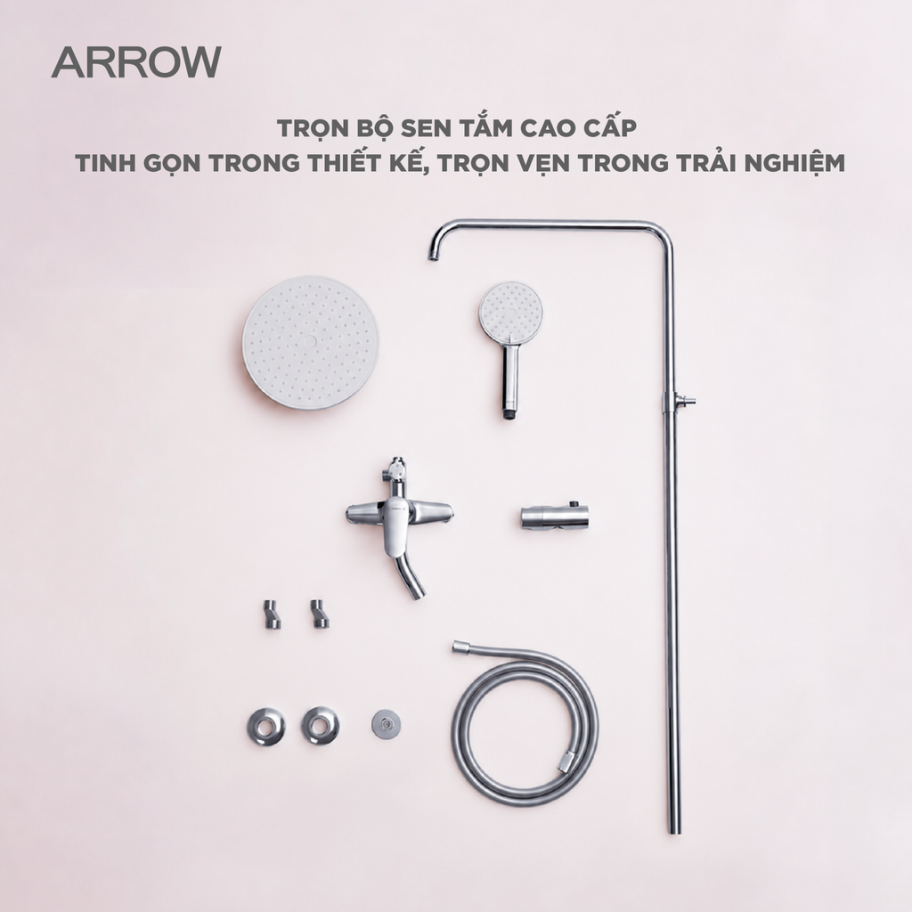 Vòi sen cây nóng lạnh Arrow AF33156CP