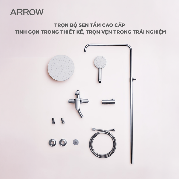 Sen Tắm Đứng Inox 304: Tiêu Chuẩn Lựa Chọn Thiết Bị Phòng Tắm Cao Cấp