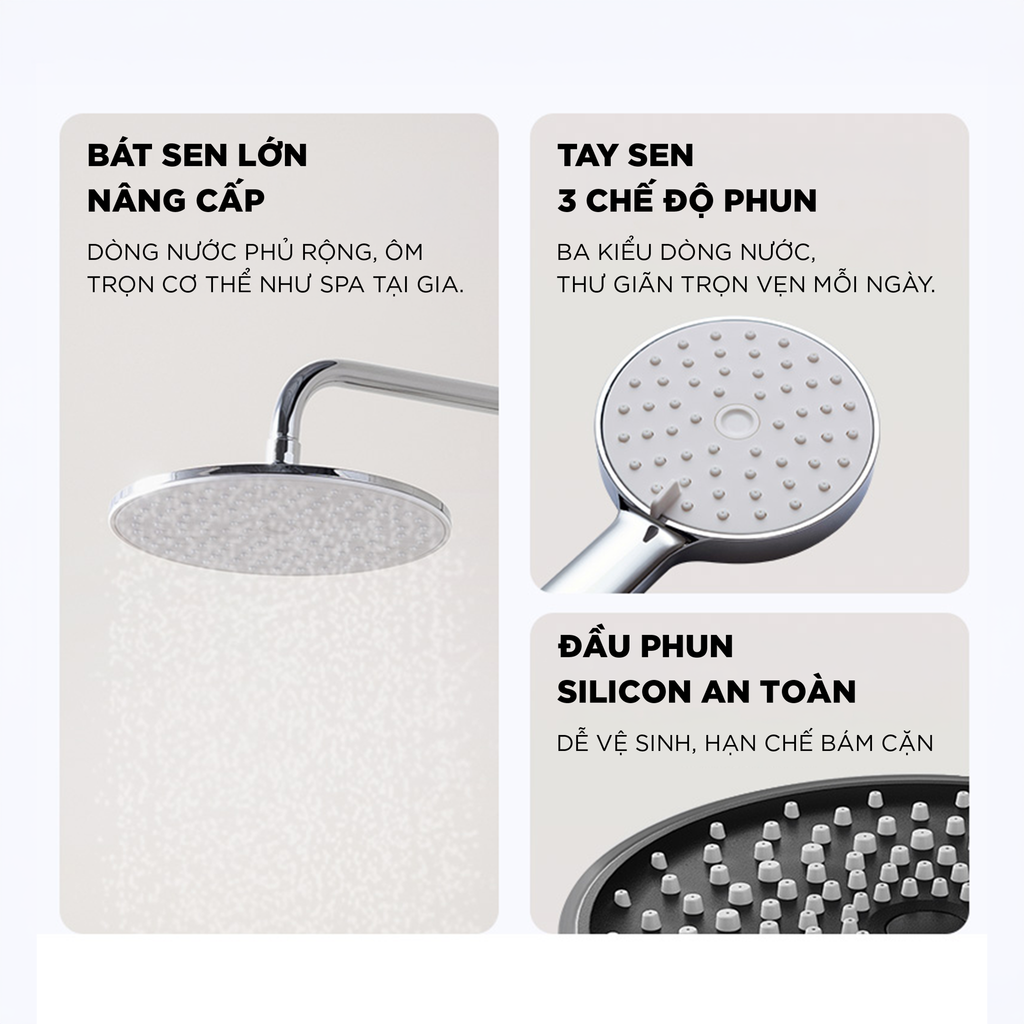Vòi sen cây nóng lạnh Arrow AF33156CP
