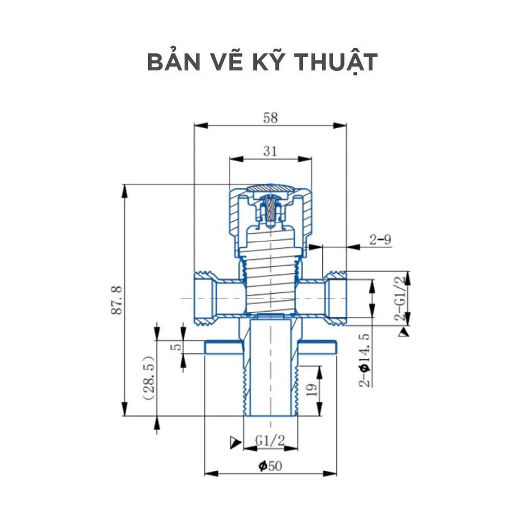 Van T chia nước Arrow AF5211MCP