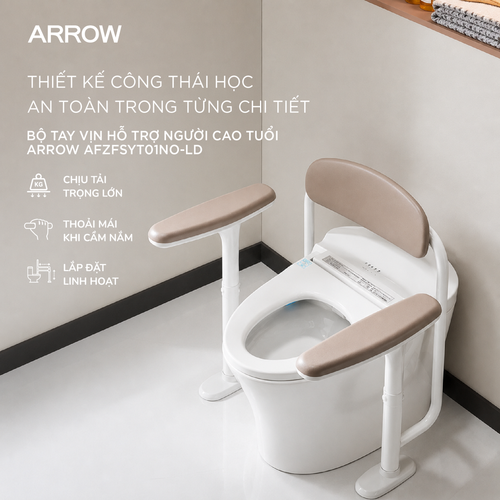 Bộ tay vịn hỗ trợ người cao tuổi Arrow AFZFSYT01NO-LD
