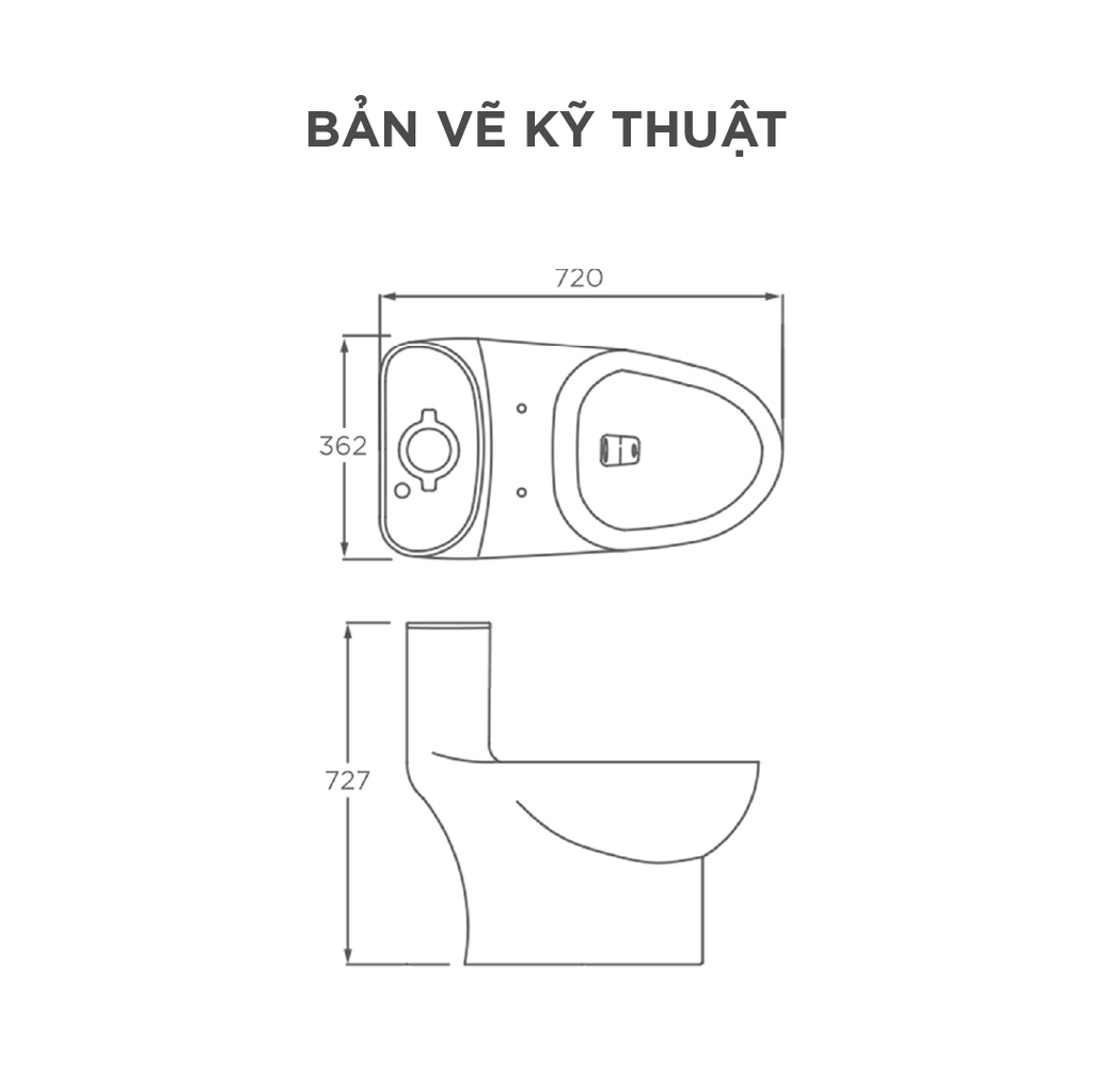 Bồn cầu một khối Arrow AG1078-1M/AB1177-A