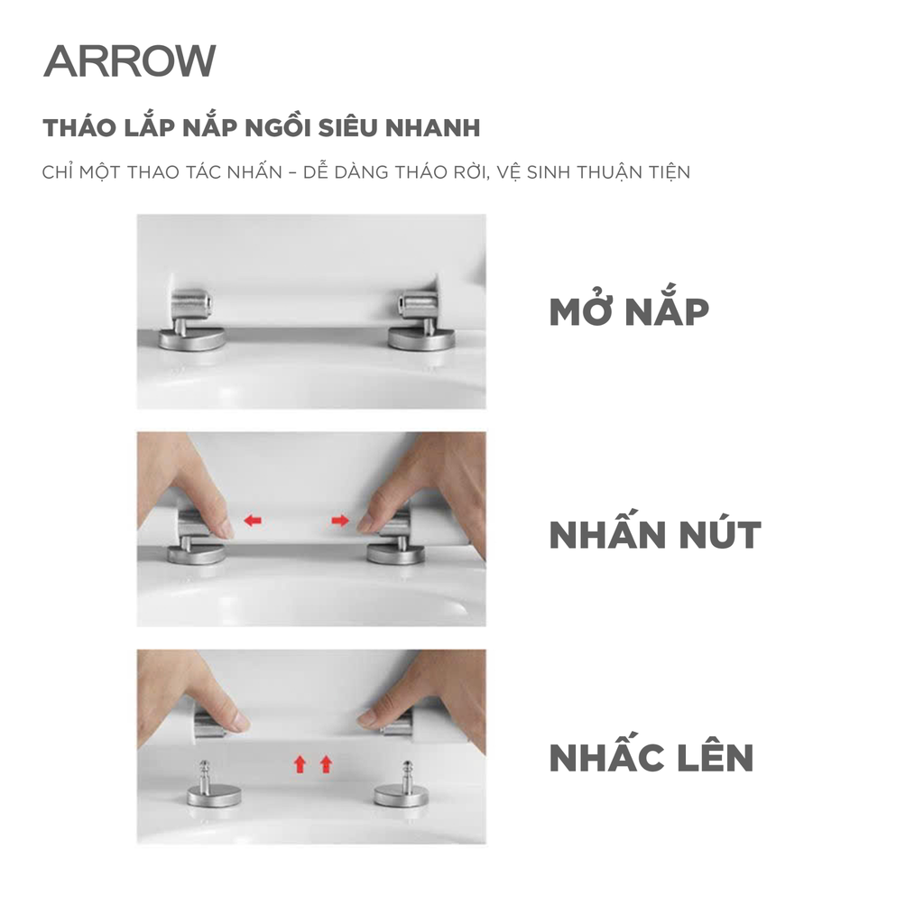 Bồn cầu một khối Arrow AG1253M/AB1253