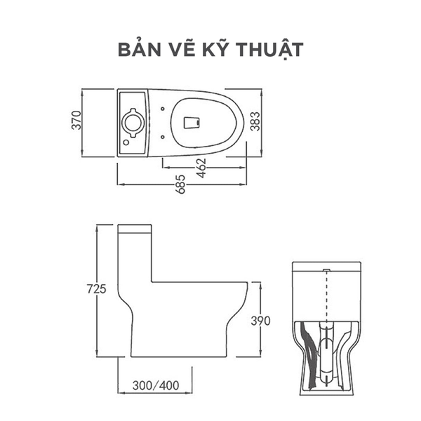 Giải Phẫu Mặt Cắt Bồn Cầu: Bí Mật Bên Trong Thiết Kế Cao Cấp