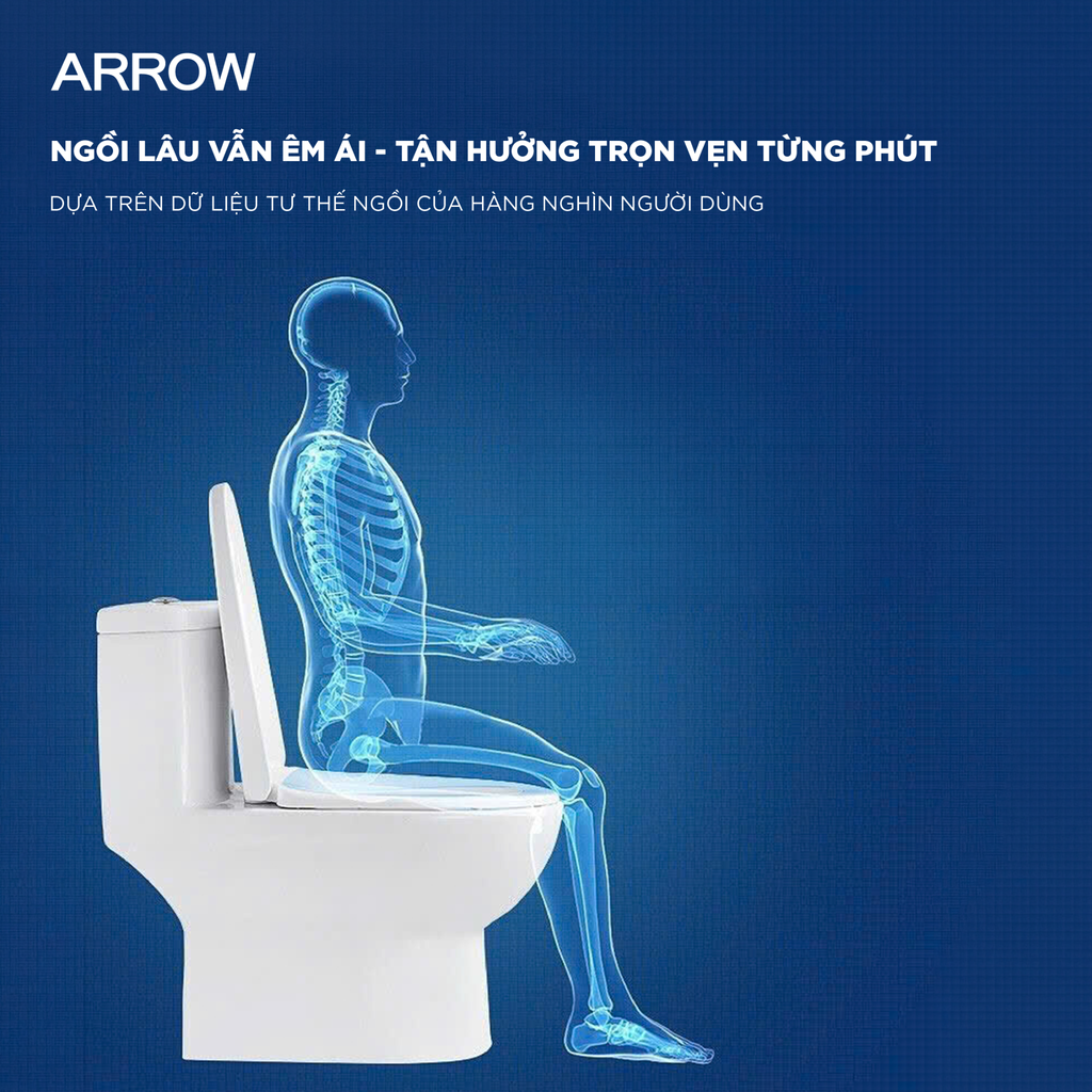 Bồn cầu một khối Arrow AG1253M/AB1253