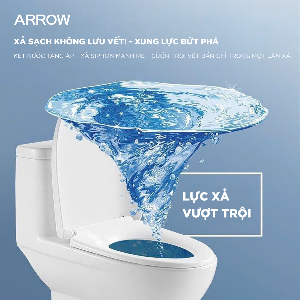 Bồn cầu một khối Arrow AG1253M/AB1253