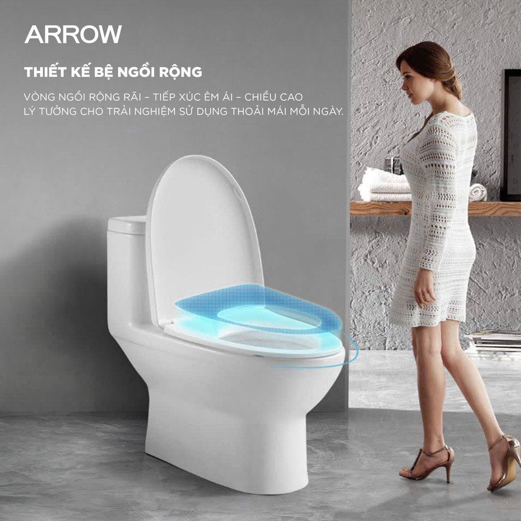 Bồn cầu một khối Arrow AG1253M/AB1253