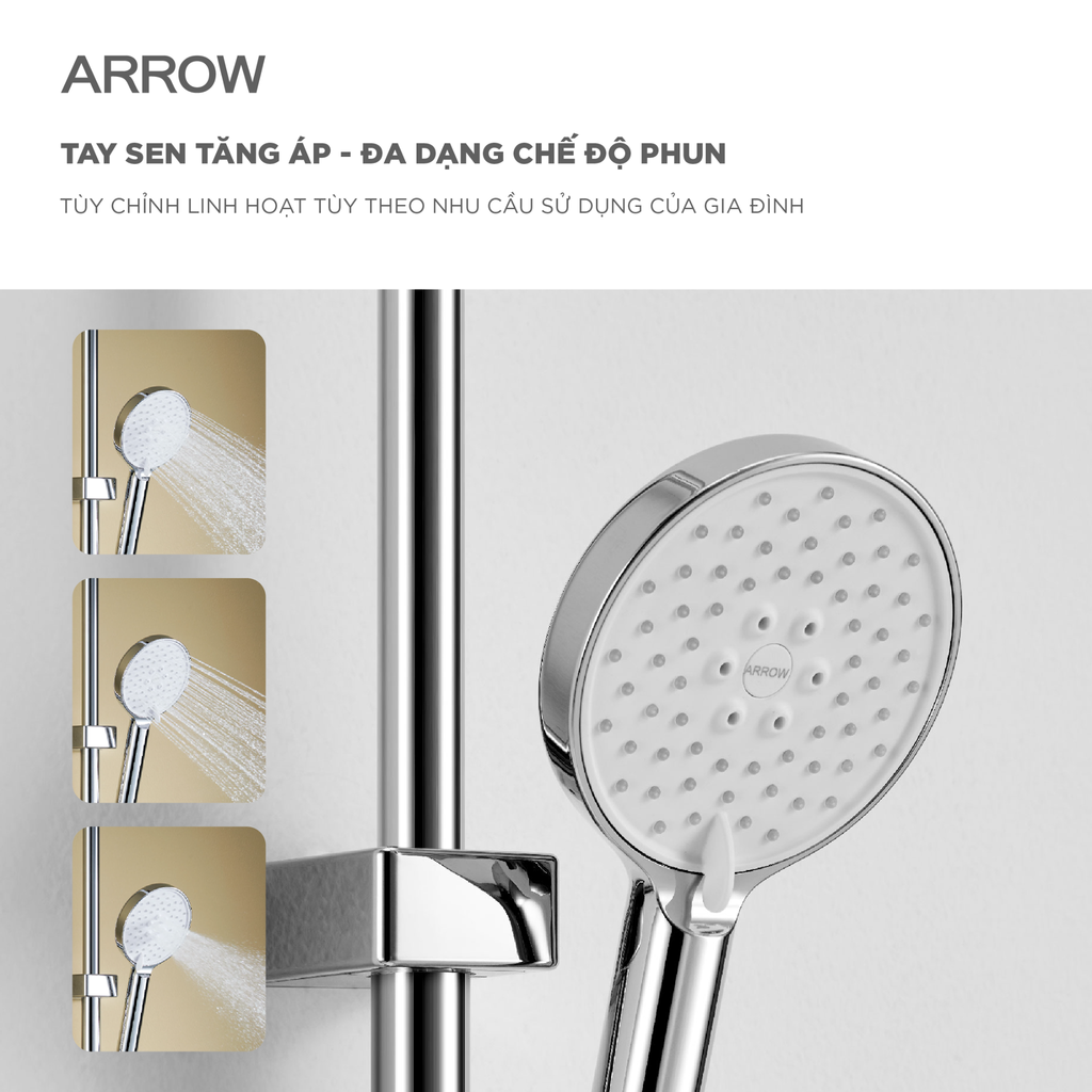 Vòi sen cây nóng lạnh Arrow AG3402CP