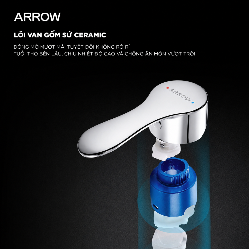 Vòi lavabo nóng lạnh Arrow AG4107
