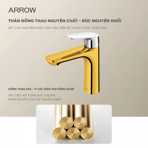 Hiện Tượng Lavabo Bị Rỉ Nước & Giải Pháp Công Nghệ Lõi Van Gốm Sứ ARROW