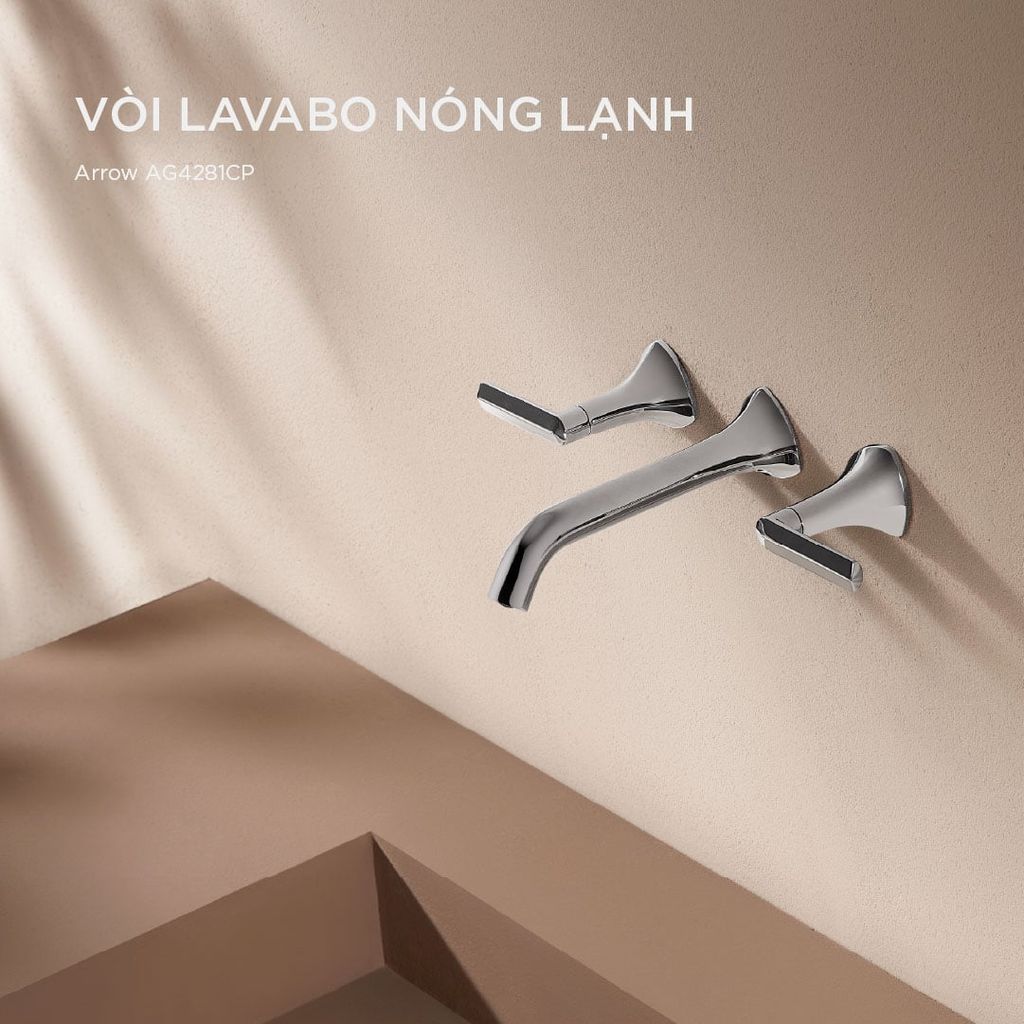 Vòi lavabo nóng lạnh Arrow AG4281CP