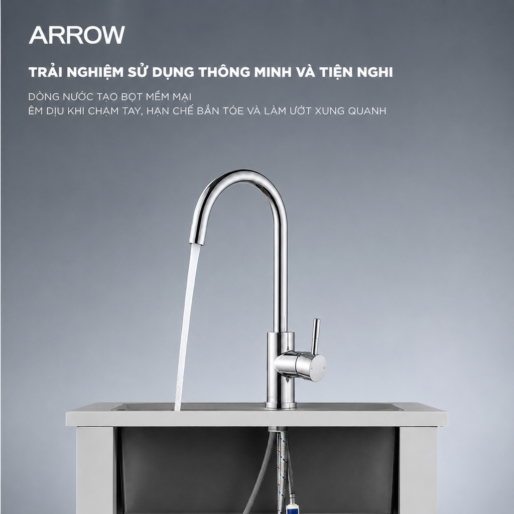 Vòi bếp nóng lạnh Arrow AG4510AM