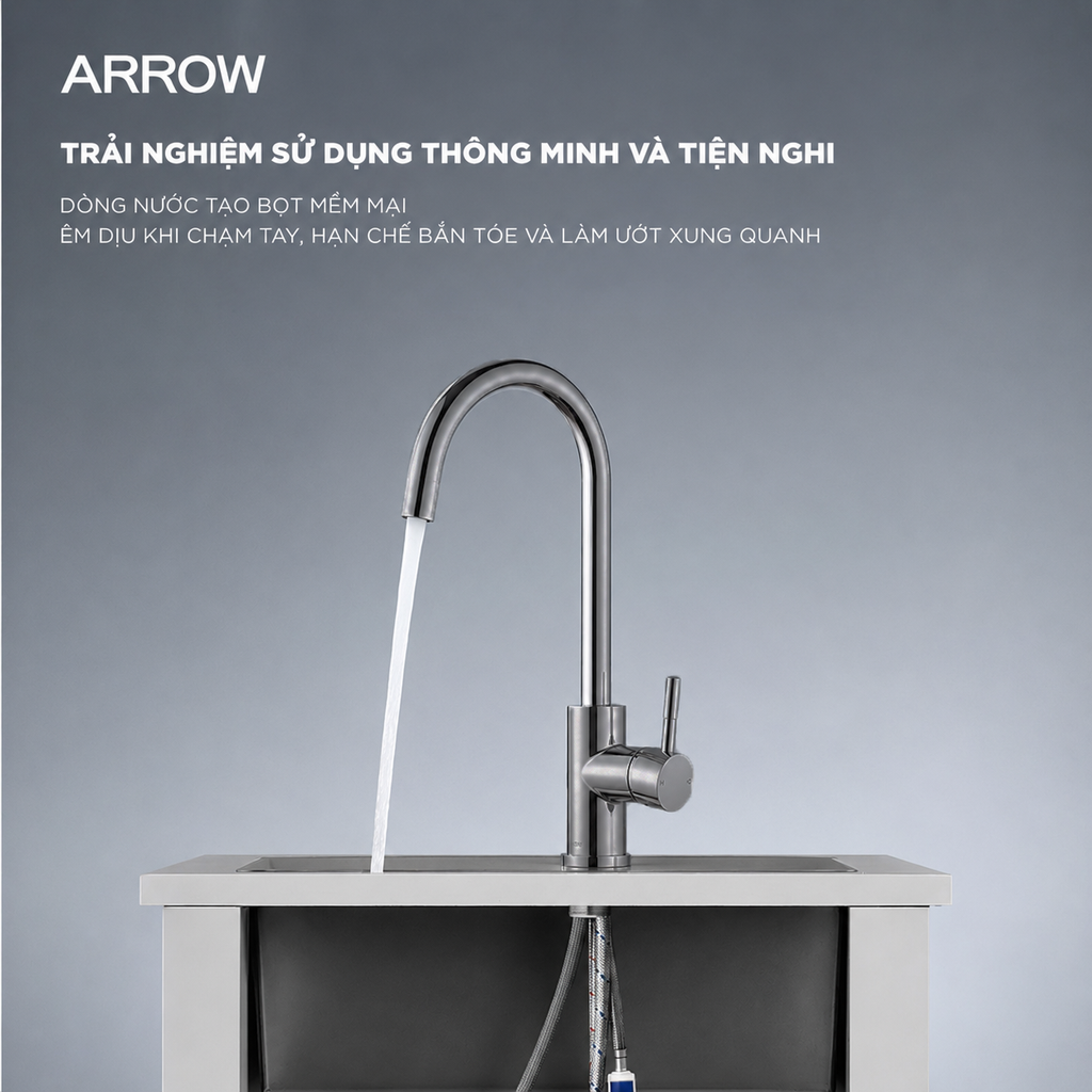 Vòi bếp nóng lạnh Arrow AG4510M