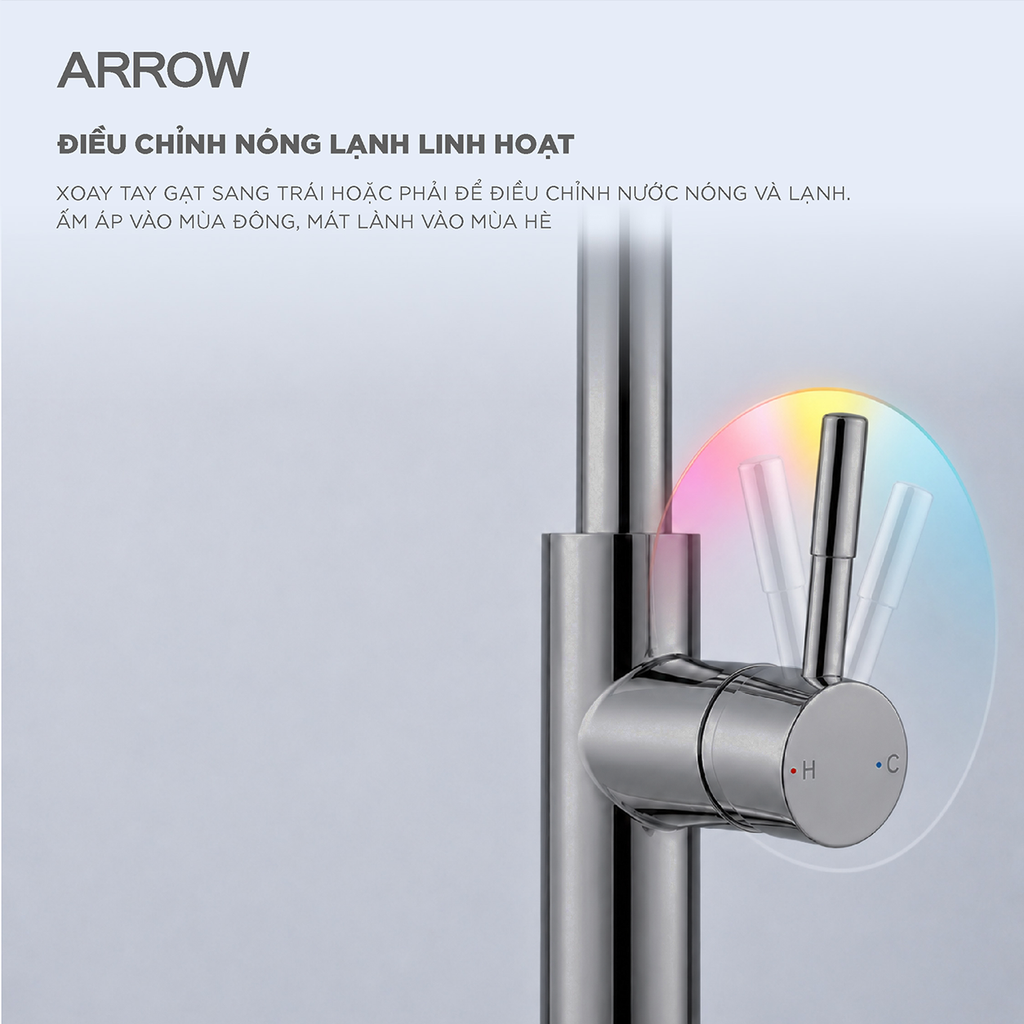 Vòi bếp nóng lạnh Arrow AG4510M