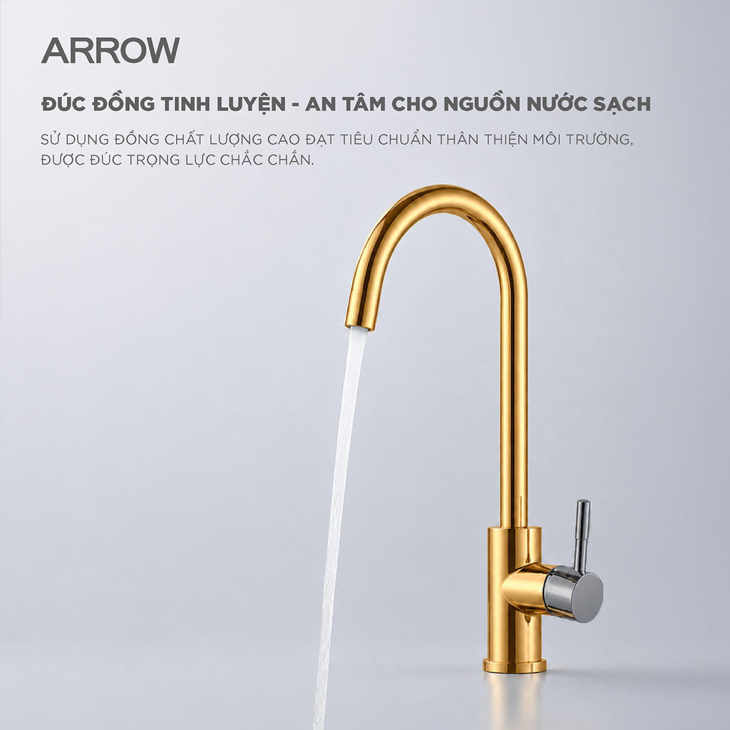 Vòi bếp nóng lạnh Arrow AG4510M