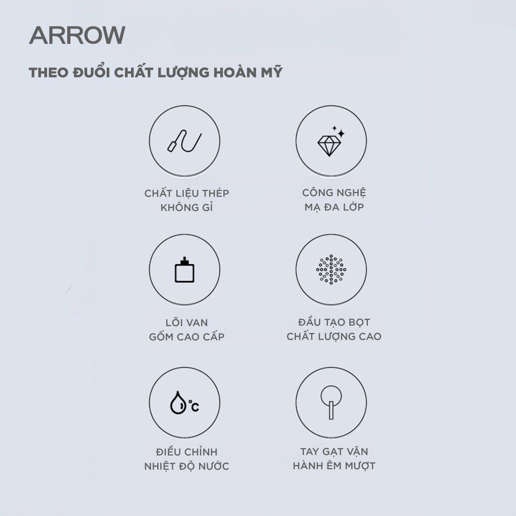 Vòi bếp nóng lạnh Arrow AG4510AM