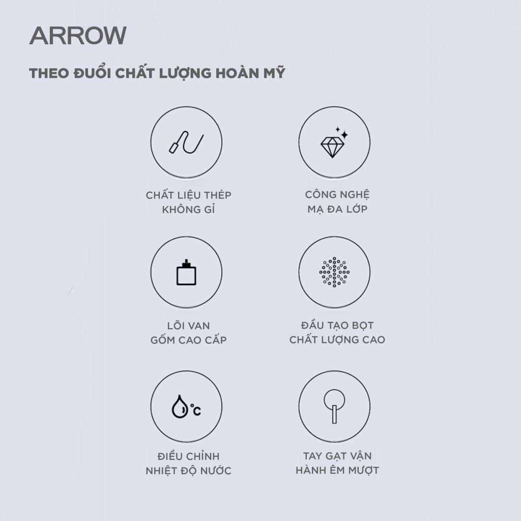 Vòi bếp nóng lạnh Arrow AG4510M