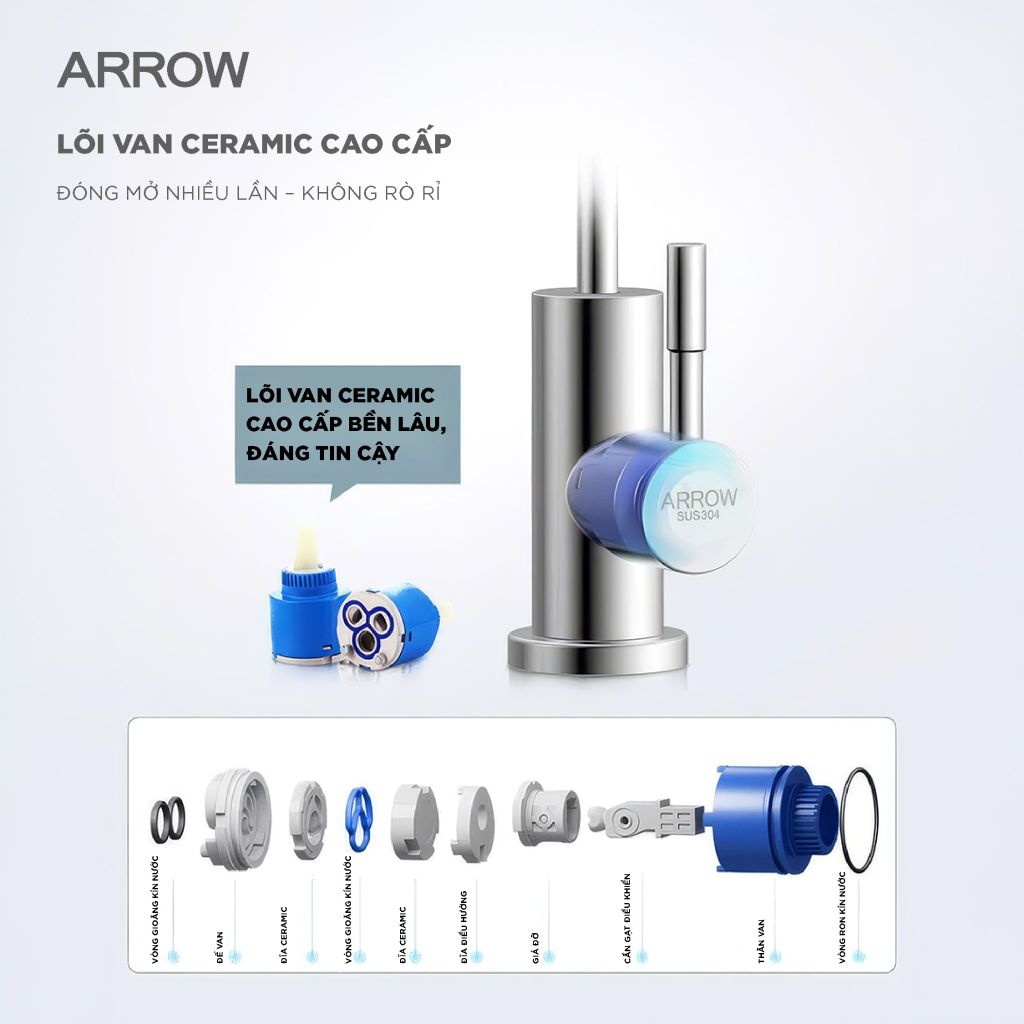 Vòi bếp nóng lạnh Arrow AG4510M