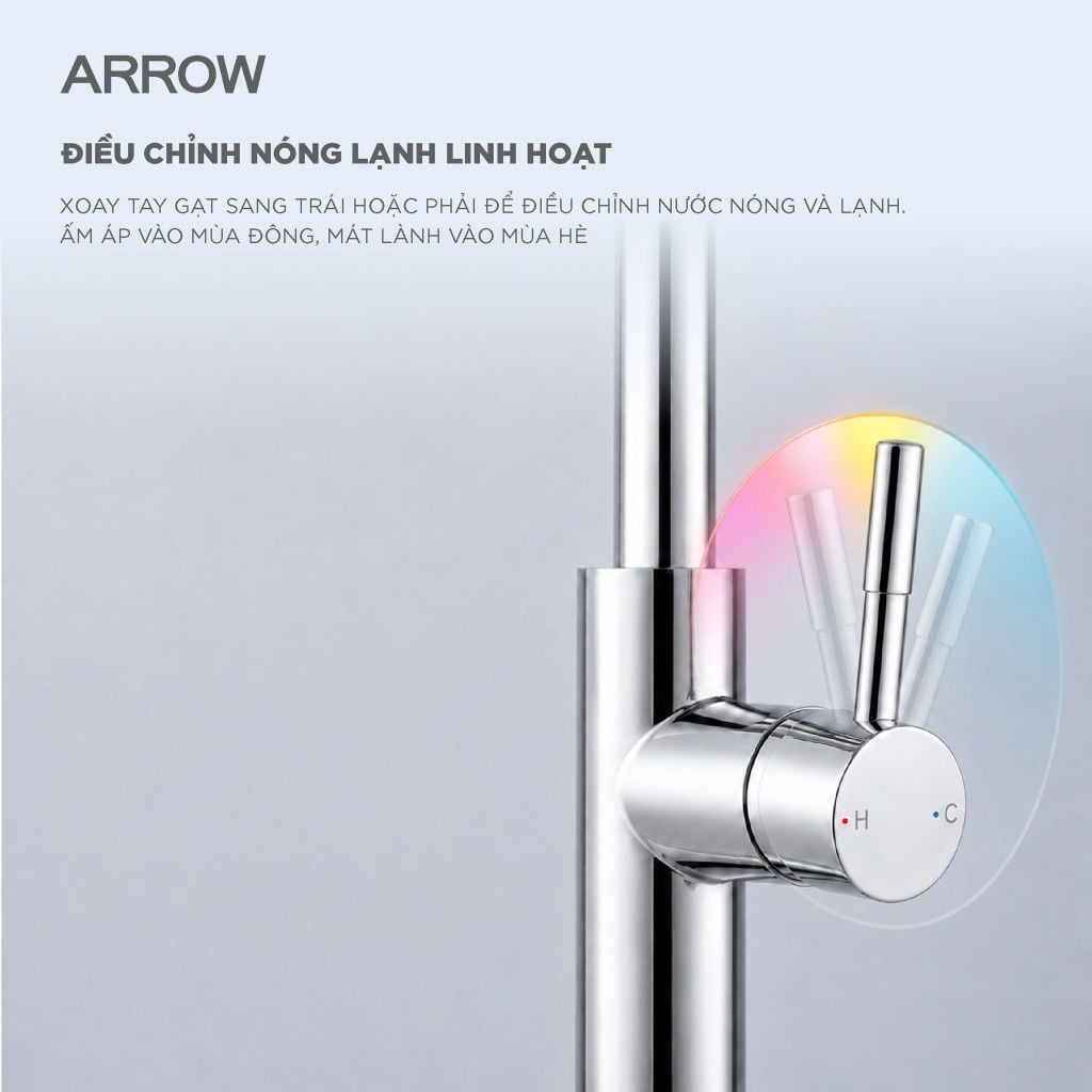 Vòi bếp nóng lạnh Arrow AG4510AM