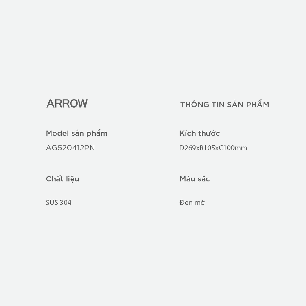 Hộp đựng giấy vệ sinh Arrow AG520412PN