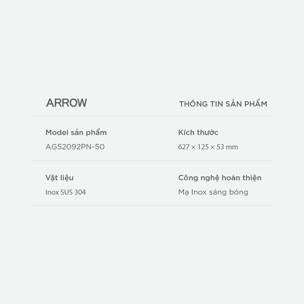 Thanh treo khăn Arrow AG52092PN-50